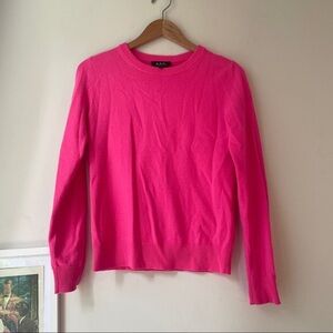 A.P.C. Nola cashmere Sweater in Neon Pink
